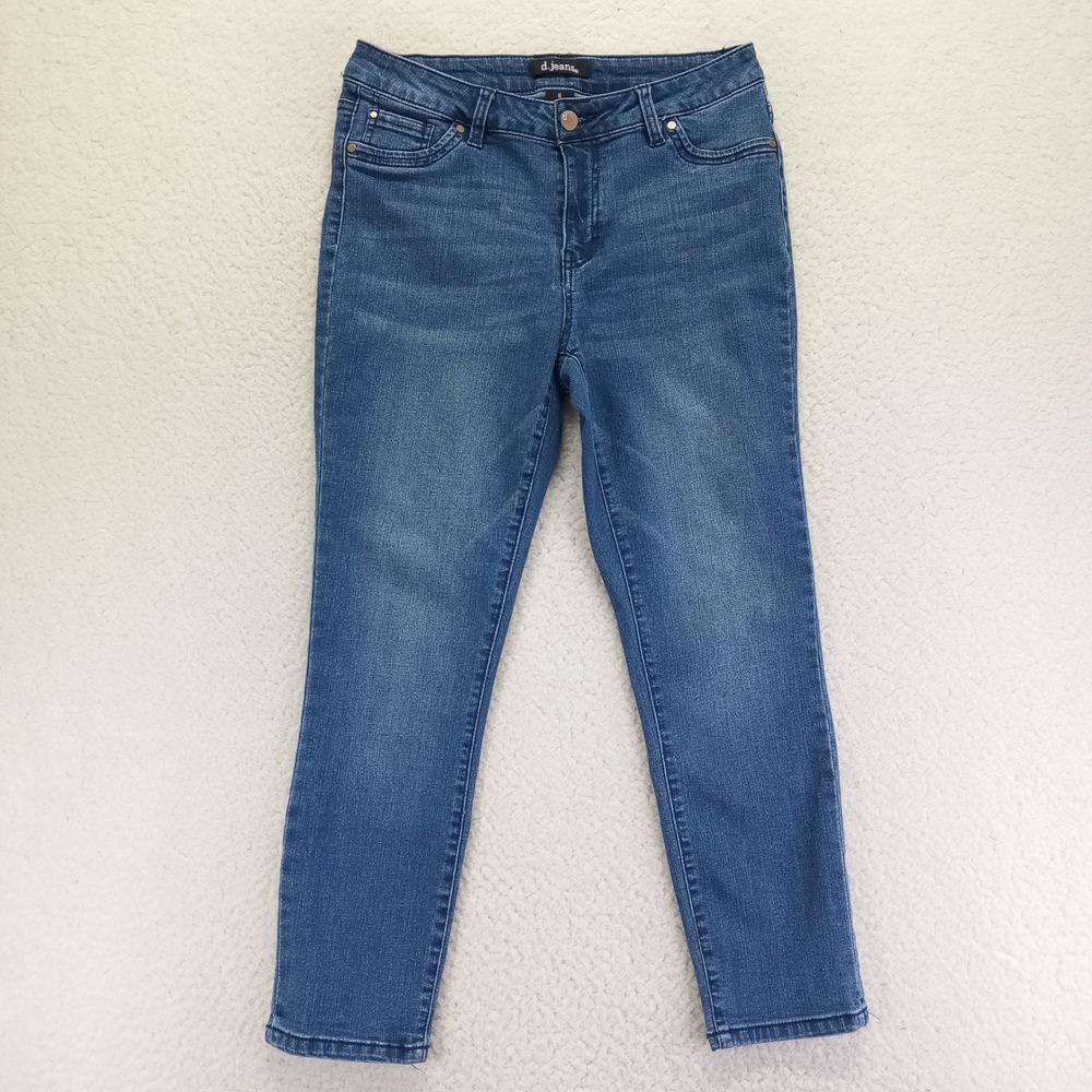d.jeans Womens Size 6 Medium Wash Skinny Denim‎ Jeans Blue Mid Rise Stretch